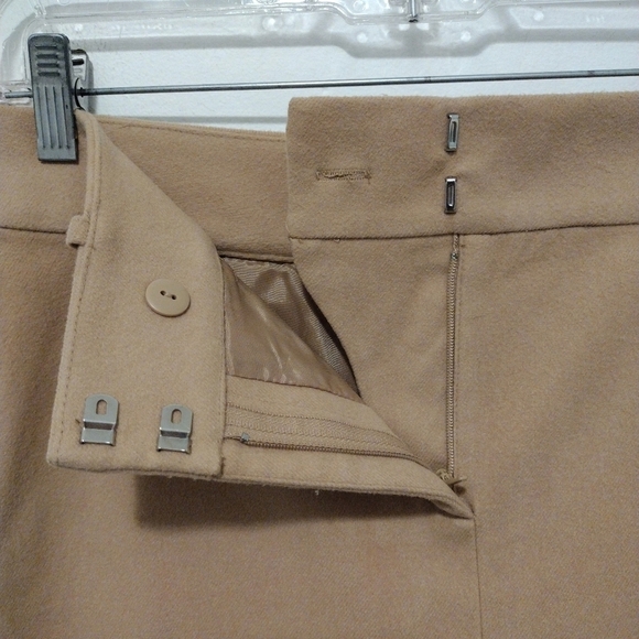 Express - Suede Khaki Slits Pencil Skirt - Picture 4 of 12
